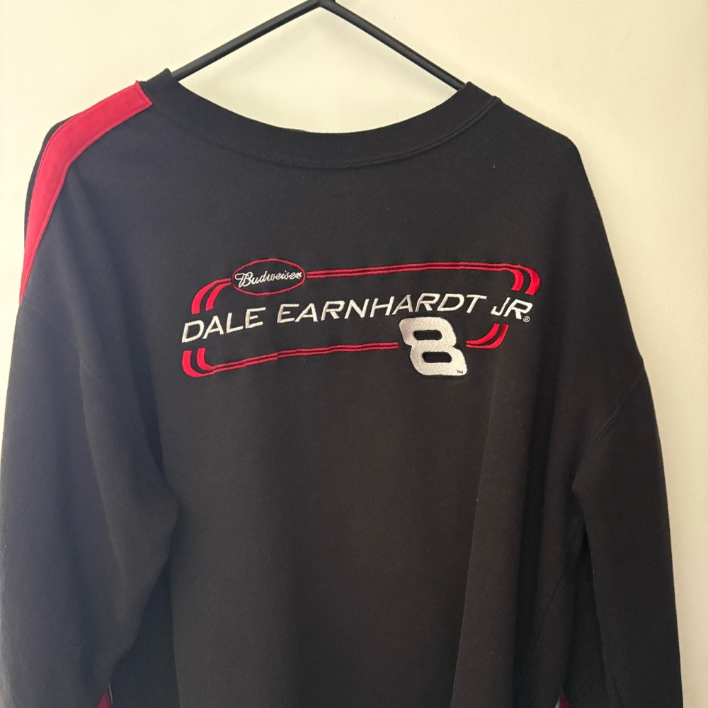 Vintage Y2K Embroidered  NASCAR Dale Earnhardt JR  Crewneck Sweatshirt Large